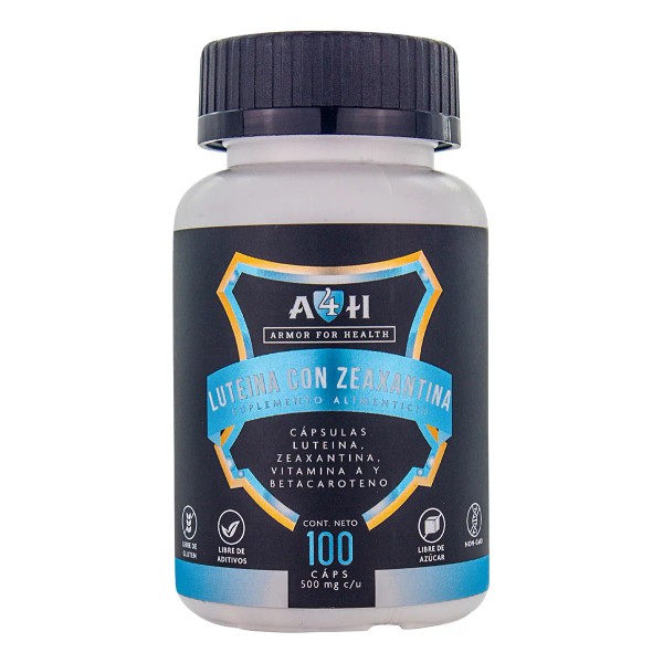 Suplemento Luteina Betacaroteno Zeaxantina 20mg 100 Cáps A4h Sabor Sin