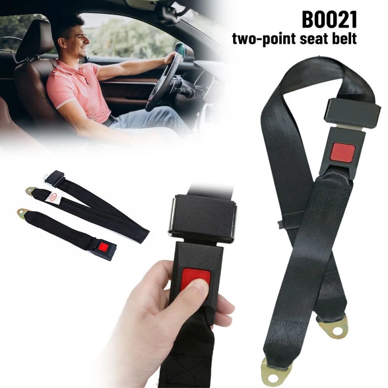 4 Set Seat Belt 2 Point Adjustable Retractable Car Single
