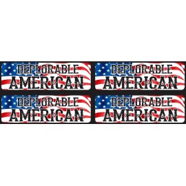 4PCS* HELMET TRUMP STICKER  DEPLORABLE AMERICAN DECAL BUMPER ELECTION POLITICAL