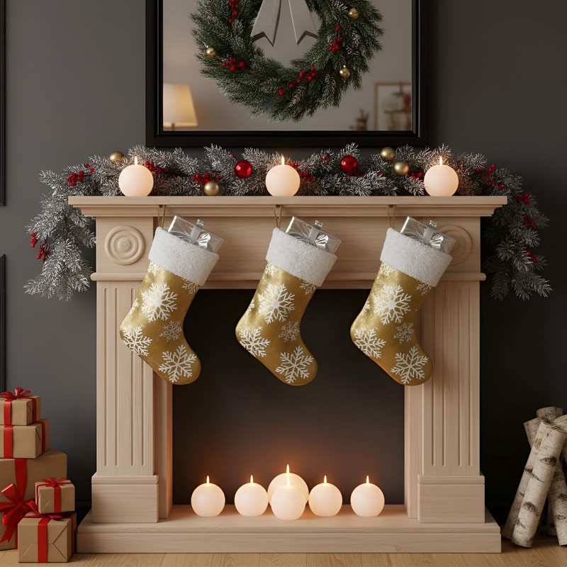 Zhengmy 8 Pcs Mini Ball Round Candle 2'' Christmas Wax
