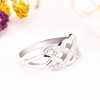 Starnny Women Ring Sterling Silver 925 Celtic Knot Infinity Crossover