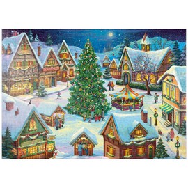 MyPuzzle Christmas Magic in the Village - Premium 1000 Piece Puzzle - MyPuzzle Special Collection by Puzzle Galaxy
