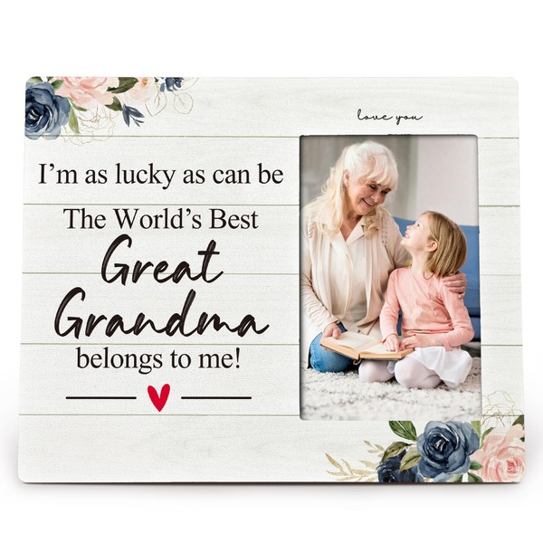 LKETW Great Grandma Gifts 4X6 Picture Photo Frames, I Am