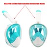 HELLOYEE Snorkel Mask Tube (Green-White, EU)
