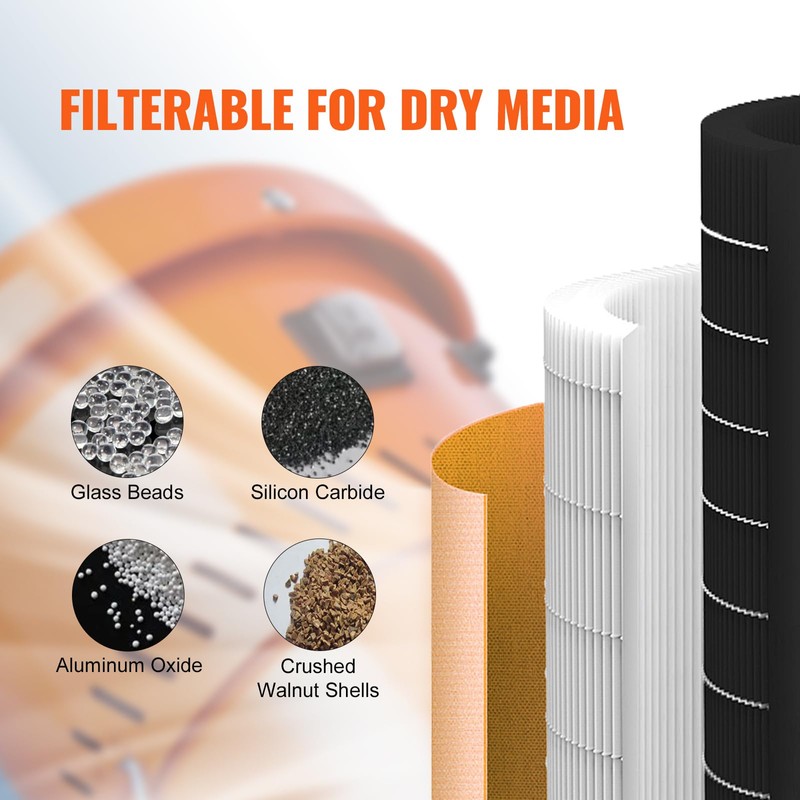 VEVOR Dust Collection System: 1.6-HP Dust Collector Media Reclaimer with