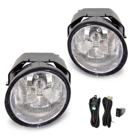 ENERBITIOUS Fog Lights Lamps Replacement for 2000-2001 Nissan Maxima 2000-2003 Sentra 2001-2004 Frontier 2002-2004 Xterra Fog Light Compatible with H3 12V 55W Bulbs Switch and Wiring Kit