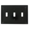 Leviton 3-Gang Toggle Device Switch Wallplate, Standard Size, Thermoplastic Nylon,