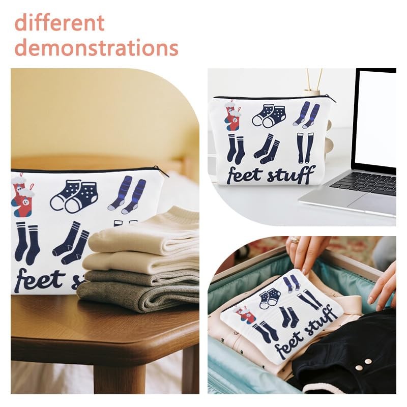 Feet Stuff Storage Bag for Women Travel Cosmetic Bag with
