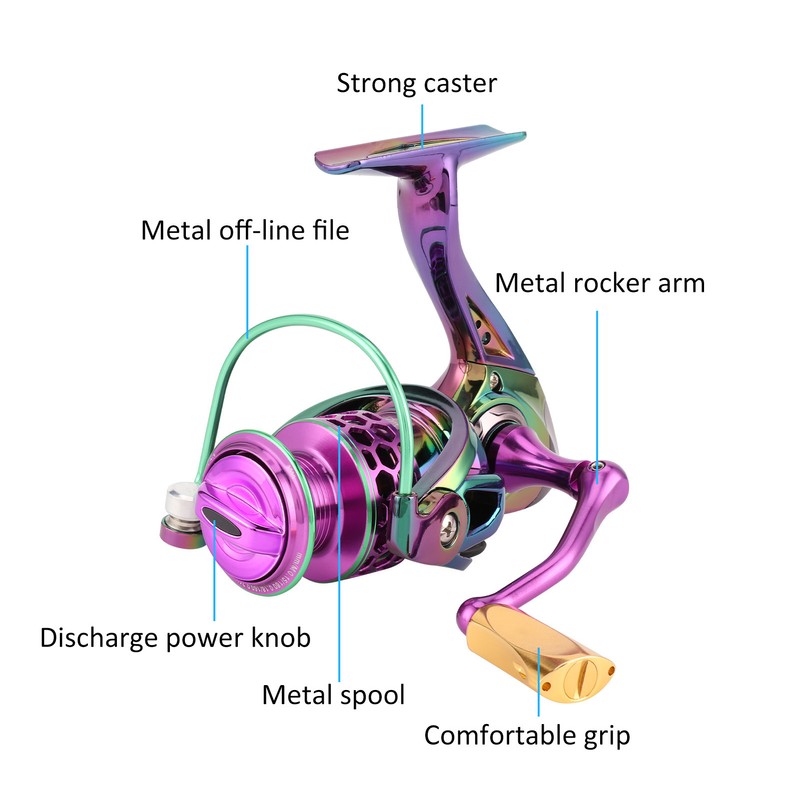 Durable Metal Spinning Reel 9+1BB Left Right Interchangeable High Speed