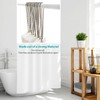 Antique Brass Shower Curtain Hooks, 27 Inch Ball Chain Design,