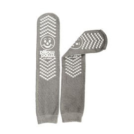 XXL Gray Double Tread Slip Stop Socks from Pillow Paws (Terrycloth) (2 Pairs)