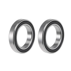 sourcing map 6803-2RS Deep Groove Ball Bearing 17x26x5mm Double Sealed ABEC-3 Bearings 2-Pack