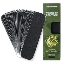 36 PCS, Golf Finger Tape, Made in Korea - Pre-Cut Strips, 4-Way Stretch Athletic Tape for Hands and Fingers, Waterproof, Golf Finger Tape Strips, Blisters, Protective Performance Finger Tape Black