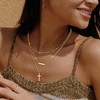 Dochais Women's Gold Necklace, 14 K Gold-Plated Layering Necklace with