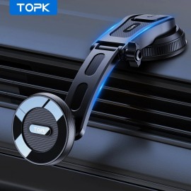 TOPK Mag-Safe Car Mount, Magnetic Phone Holder for Dashboard