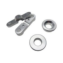 Shifter Bushing Kit Front Rear Aluminum Compatible with Acura Integra 1994-2001 B-Series B16 B18 B20 Civic 1988-2000 Del Sol 92-97 CRX 1888-91 Silver