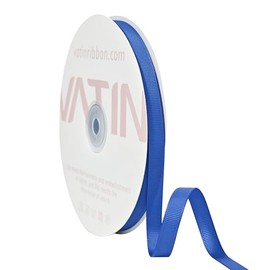 VATIN Solid 10 mm X 45 Metres Royal Blue Grosgrain Ribbon 45 Metres Each Roll Perfect for Crafts, Wedding Decor, DIY Hair Accessories, Sewing, Gift Package Wrapping and More