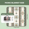 TlaroRiz 77.56"×77.56" Large Picnic Blankets Waterproof Picnic Mat Foldable Picnic