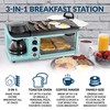 Nostalgia 3-in-1 Breakfast Station - Includes Coffee Maker, Non-Stick Griddle,