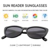 VITENZI Full Reader Sunglasses for Women, Cat Eye Tinted Reading