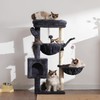 Heybly Cat Tree, 39.4 Inches Tower Condo with Scratching Post,