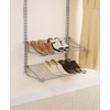 Rubbermaid Configurations Shoe Shelf, Titanium, Floating Shelves for Shoe Organization/Storage
