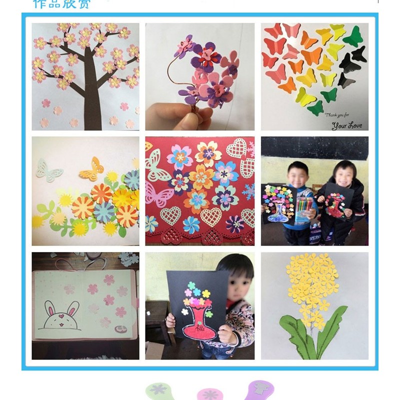 ODETOJOY Handheld Scrapbooking Punch Cutters Album Cards Paper Crafts Puncher