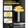 Router Bits, Allmake 3pcs Lock Miter Router Bits 1/4 Shank,