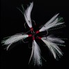 FANGBLUE 20Pcs Treble Fishing Hooks with Feather Size 4# Stainless