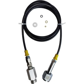 Soda maker adapter hose，soda maker co2 tank cylinder direct adapter with 60inch high pressure Hose,soda maker adapter hose CGA320 toTr21-4 direct adapter hose