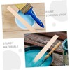 Tofficu 20pcs Wooden Paint Mixing Stick Resin Stir Sticks for