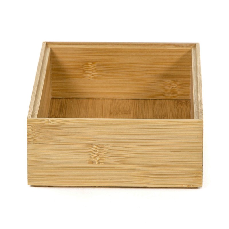 Compactor Bamboo Storage Box, Osaka Model, Rectangular, Dark Wood, 22.5
