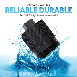Aquatonics 190030 Drain Plug Assembly with O-Ring – Pool Drain Plug Compatible with Pentair Clean and Clear Plus, FNS Plus – Drain Cap Replacement for Pool and Spa – Heavy-Duty Pool Replacement Parts