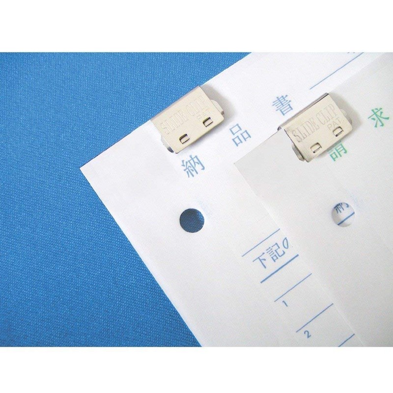 TOHKIN SC-S10S-N Slide Clips, Silver Type, Small, 10 Pieces, Document