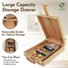 CONDA Premium Wooden Sketch Box Easel - Adjustable Tabletop Art