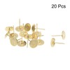 uxcell Upholstery Nails Tacks 19mmx30mm Flat Head Furniture Nails Gold