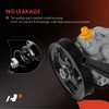 A-Premium Power Steering Pump, with 5-Groove Pulley & Hose Barb,
