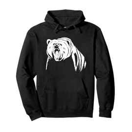 Grizzly Bear Outdoor Nature Alaska Hunting Hiking Gift Pullover Hoodie