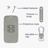 kwmobile Car Key Case Compatible with Renault 4-Button Smartkey Car