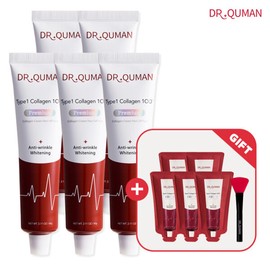 Dr. Qman (현대홈쇼핑)닥터큐먼 Type1 콜라겐100 프리미엄 크림팩 5종 세트 (Hyundai Home Shopping) Dr. Qman Type 1 Collagen 100 Premium Cream Pack 5-Piece Set