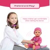 Interactive 16” Baby Doll Toy Doctor Kit with Light Up