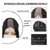Peluca Negro Larga Lacio Para Mujer Dama Cosplay 26in
