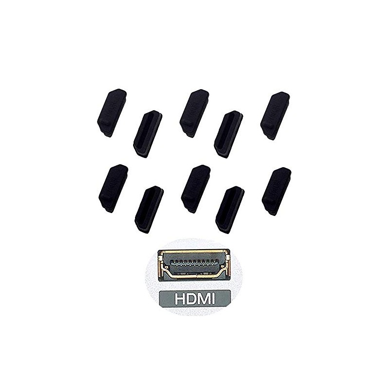 Silicone 10Pcs HDMI Anti-Dust Cover Plugs Protector Stopper Cap for