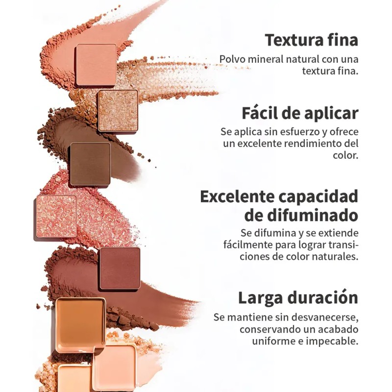 Paleta De Maquillaje De 68 Pcs Con Labial De Larga