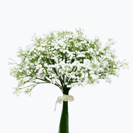 Uponhau Babys Breath Artificial Flowers, 30 Pcs Fake Flowers Gypsophila Bouquet Fall Flowers Artificial for Decoration, Real Touch Silk Flower for Wedding Bouquets, Home Decor, DIY Crafts