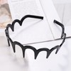Herbeluemily Headband Hair Clip, Headband with Comb, Black