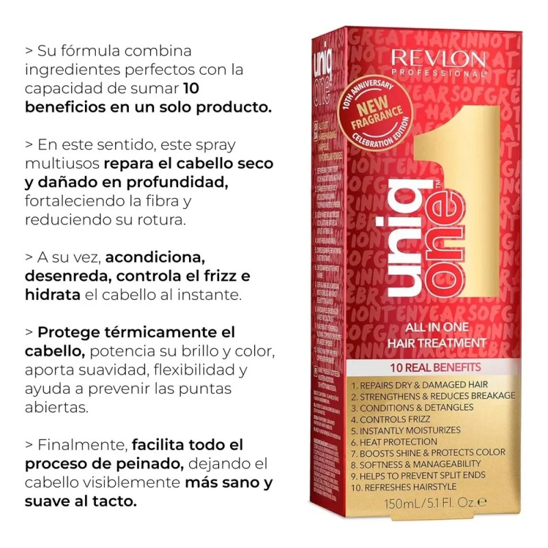 Revlon Uniq One Tratamiento Capilar All In One Rojo 150