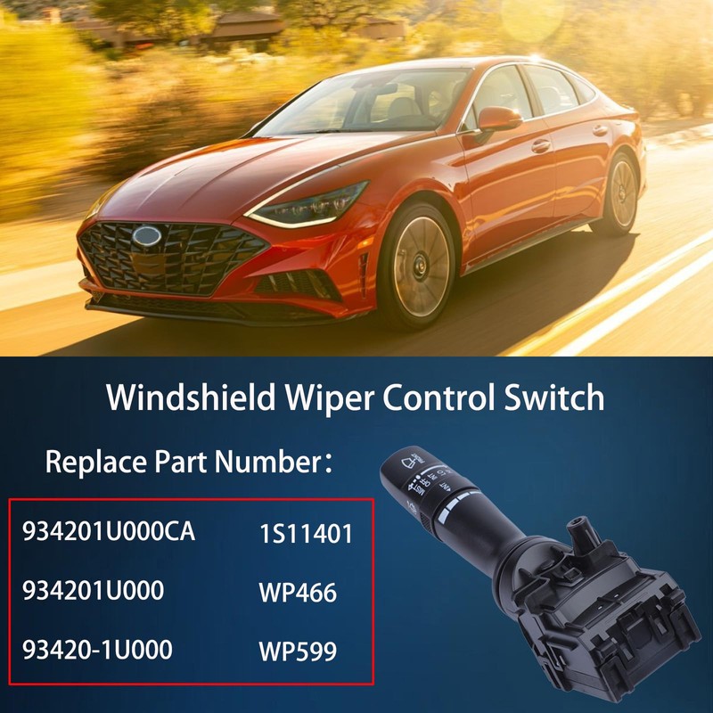 Windshield Wiper Control Switch Compatible with 2011-2016 Hyundai Sonata Elantra,