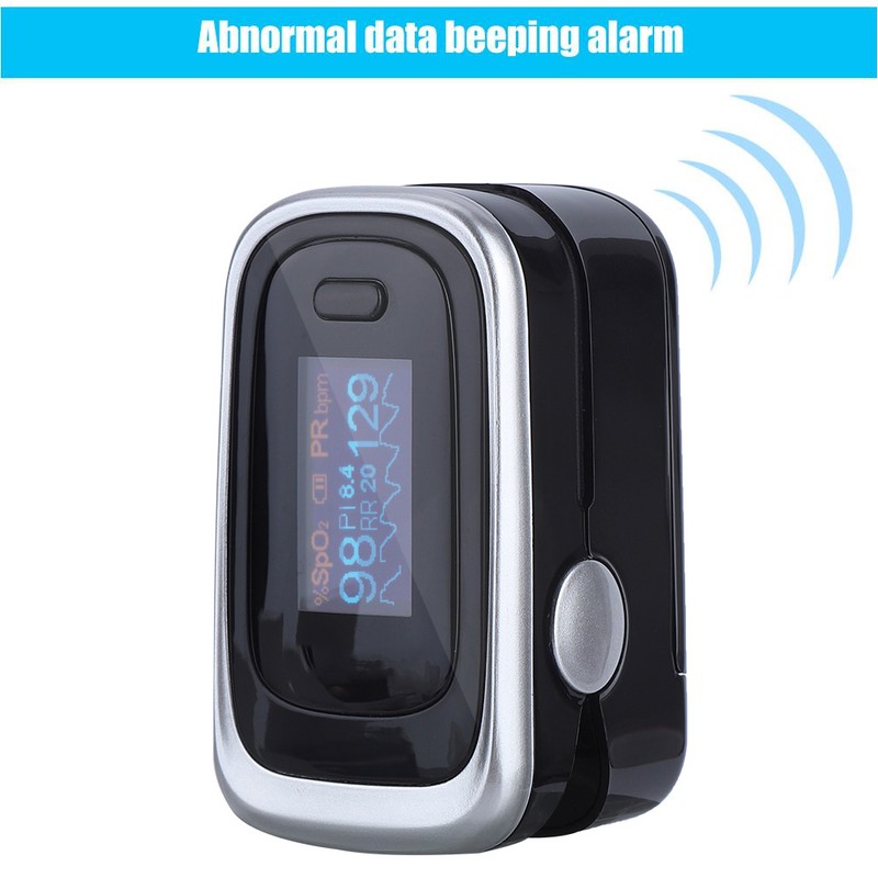 Finger Pulse Oximeter SPO2 PR PI RR Monitoring Blood Oxygen