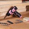 WORKPRO Pink Power Drill - 8V Cordless Drill Kit with
